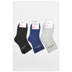 Набор детских махровых носков для девочки 3 штуки 189437L