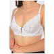 Бюстгальтер женский белого цвета чашка C 189960L