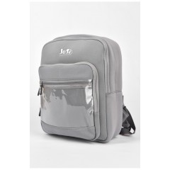 Рюкзак дитячий текстильний сірого кольору 190134L