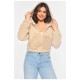 Худі жіноче тедді бежевого кольору 190298L