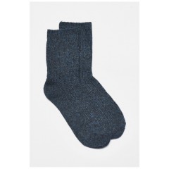 Шкарпетки жіночі кашемірові темно-синього кольору 190585L Шкарпетки жіночі кашемірові темно-синього кольору 190585L