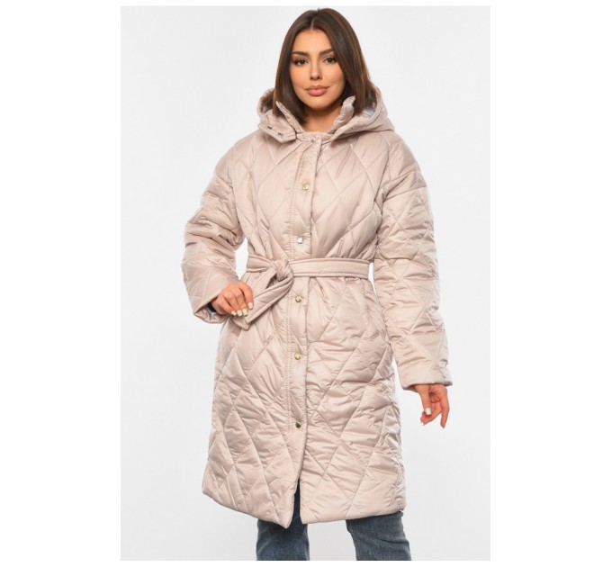 Куртка женская демисезонная бежевого цвета 190613L