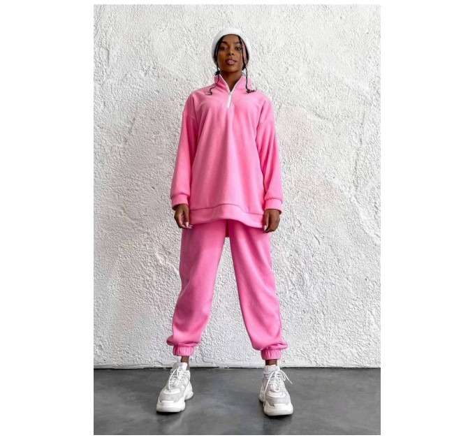 Костюм жіночий рожевого кольору 190729L