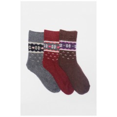 Набор носков женских махровых из ангоры 3 штуки 190792L