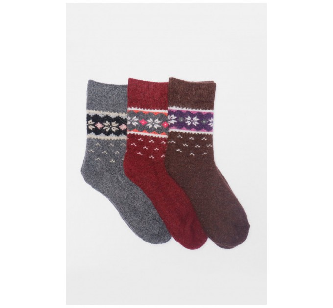 Набор носков женских махровых из ангоры 3 штуки 190792L