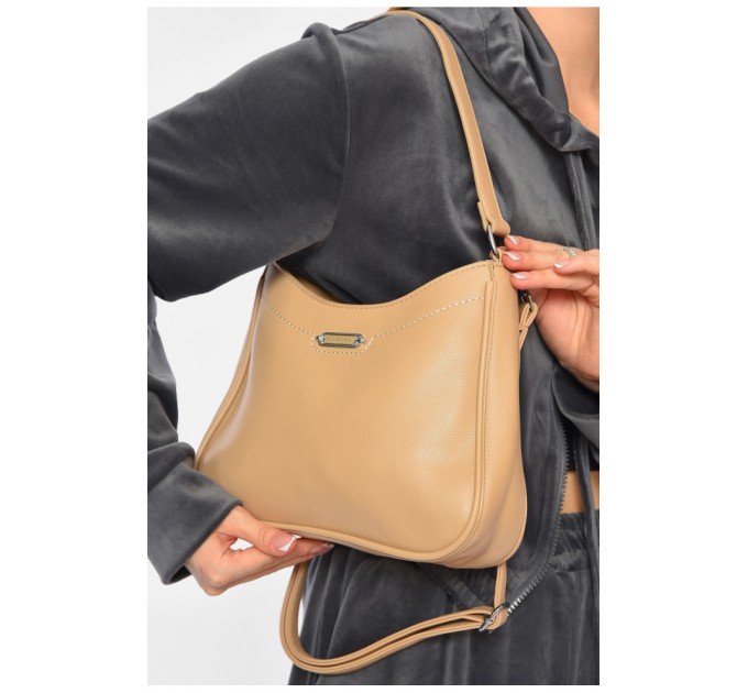 Сумка женская бежевого цвета 191056L