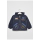 Куртка дитяча для хлопчика демісезонна темно-синього кольору 191074L