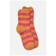 Шкарпетки жіночі травка коричневого кольору в смужку 191446L