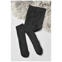 Колготи дитячі махрові для хлопчика однотонні чорного кольору 191651L