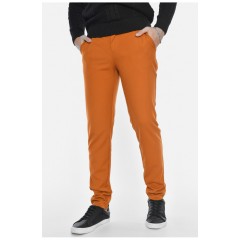 Штани чоловічі однотонні коричневого кольору 191698L