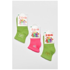 Набір дитячих шкарпеток для дівчинки демісезонних 3 штуки 192281L