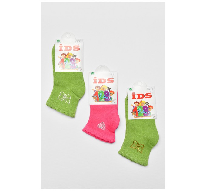 Набір дитячих шкарпеток для дівчинки демісезонних 3 штуки 192281L