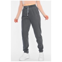 Джинси жіночі напівбатальні утеплені сірого кольору 192643L