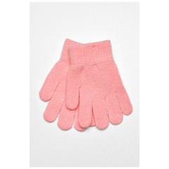 Детские перчатки демисезонные однотонные розового цвета 192677L Детские перчатки демисезонные однотонные розового цвета 192677L