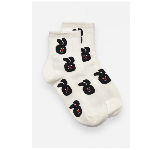 Носки детские демисезонные белого цвета с рисунком 192882L.