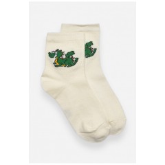 Шкарпетки дитячі демісезонні молочного кольору 192939L