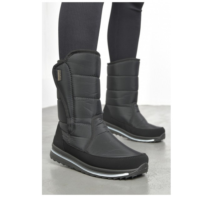 Дутики жіночі на хутрі чорного кольору 193077L