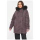 Парка жіноча демісезонна бордового кольору 193286L