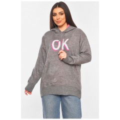 Худі жіноче сірого кольору 193333L