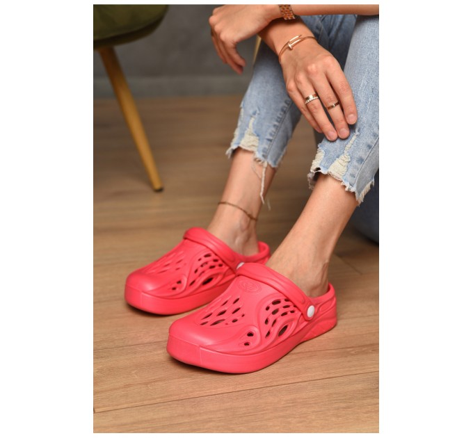 Крокси жіночі коралового кольору 193335L