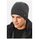 Шапка чоловіча на флісі сірого кольору 193800L