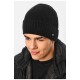 Шапка чоловіча на флісі чорного кольору 193802L