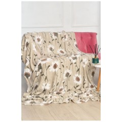 Плед серого цвета с принтом размер 150*200 194121L Плед серого цвета с принтом размер 150*200 194121L