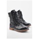 Черевики дитячі демісезон чорного кольору на шнурівці 194215L