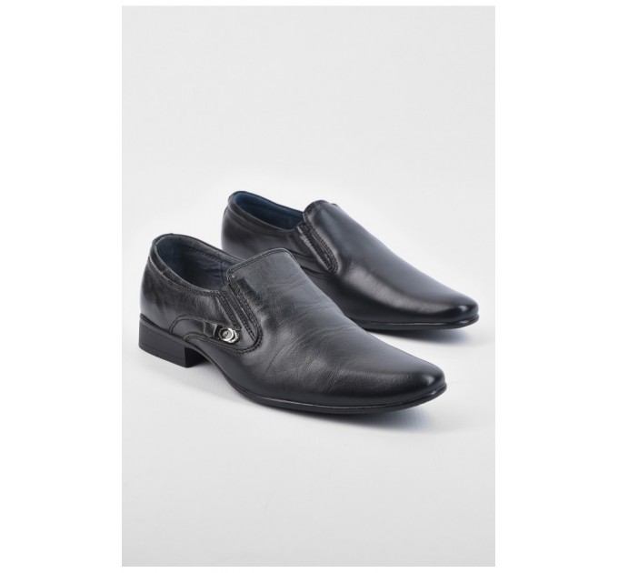 Туфли подростковые для мальчика черного цвета 194348L