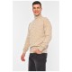 Светр чоловічий однотонний бежевого кольору 194484L