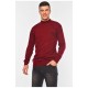Светр чоловічий однотонний бордового кольору 194505L