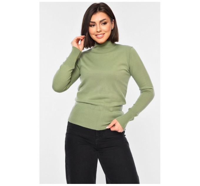 Гольф жіночий однотонний м'ятного кольору 194575L