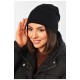 Шапка женская демисезонная черного цвета 194603L