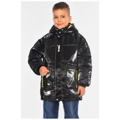 Куртка дитяча демісезонна чорного кольору 194683L