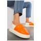 Капці домашні жіночі помаранчевого кольору 194781L