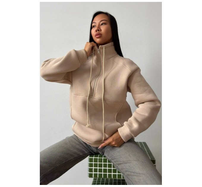 Худые женское из турецкого флиса бежевого цвета 195614L