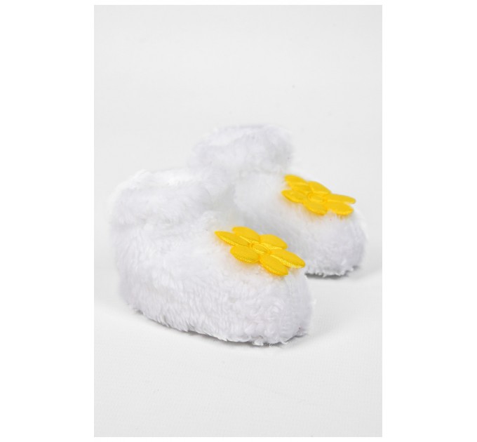 Пінетки дитячі для дівчинки білого кольору 196015L