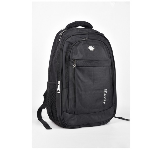 Рюкзак мужской спортивный черного цвета 196096L