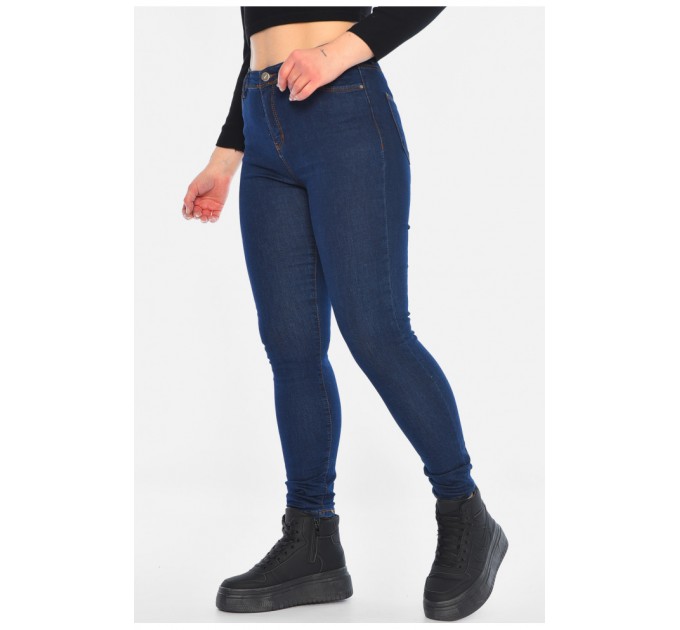 Джинси жіночі скінні синього кольору 196246L