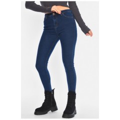 Джинси жіночі скінні темно-синього кольору 196263L