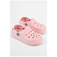 Кроксы детские для девочки пудрового цвета 196804L