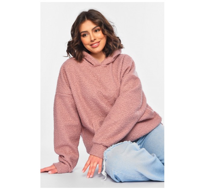 Худые женское тедди полубатальное розового цвета 196936L