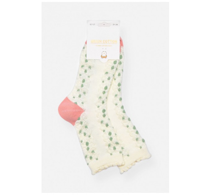 Шкарпетки дитячі демісезонні білого кольору 197150L