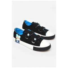 Кеди дитячі чорного кольору текстиль 197216L Кеди дитячі чорного кольору текстиль 197216L