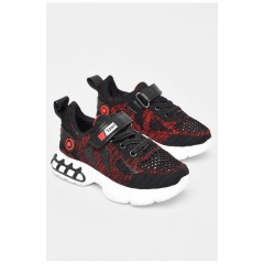 Кросівки дитячі чорного кольору текстиль 197422L