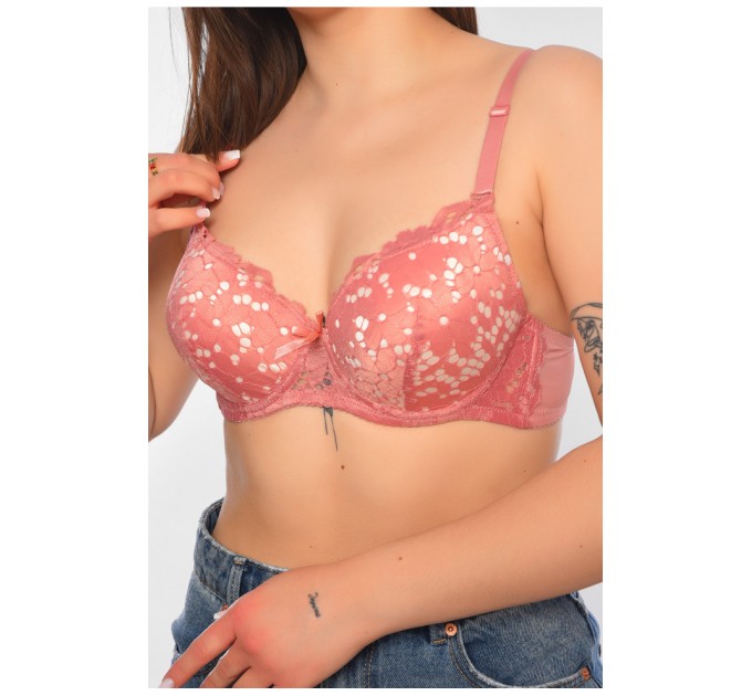 Бюстгальтер женский розового цвета чашка В 197618L
