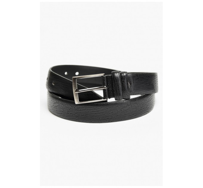 Ремінь чоловічий чорного кольору розмір 113*3,3 см 198286L