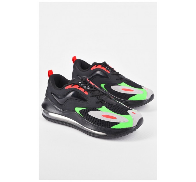 Кроссовки мужские черного цвета на шнуровке 198295L