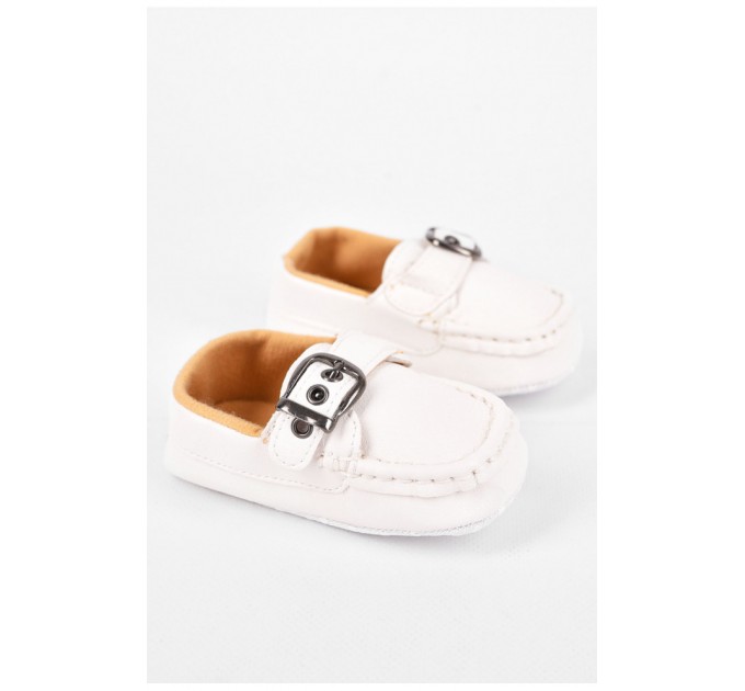 Пінетки дитячі білого кольору 198333L