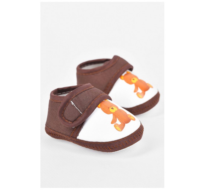 Пінетки дитячі коричневого кольору 198339L